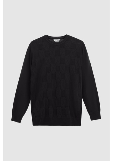 Ds Damat Regular Fit Siyah Kazak 3hc060192001m 001