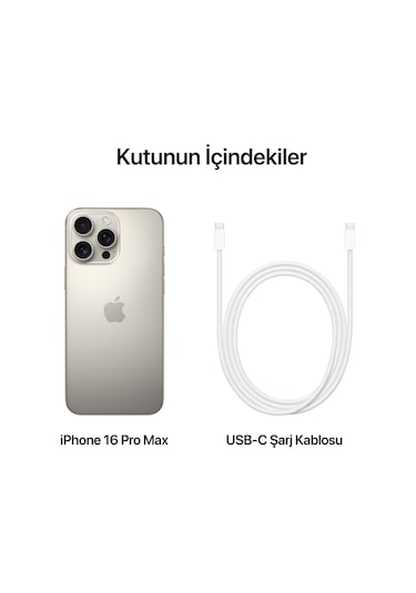 Apple iPhone 16 Pro Max 256 GB (Apple Türkiye Garantili)