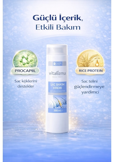 Pharma Rosso Vitalizma Saç Bakım Kremi 300 ML
