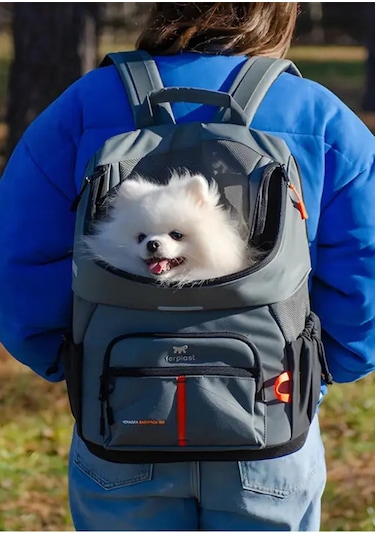 Ferplast Voyager 400 Gri Köpek Sırt Taşıma Çantası