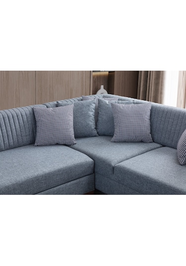 Eymense West Köşe Koltuk Takımı Gri Sol Köşe