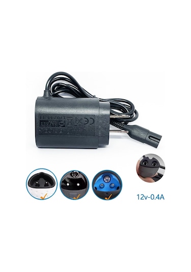 Braun Serisi S3 Adaptörü Abd Fişi 12v 0.4a Tıraş Makinesi Şarj Cihazı Değiştirin