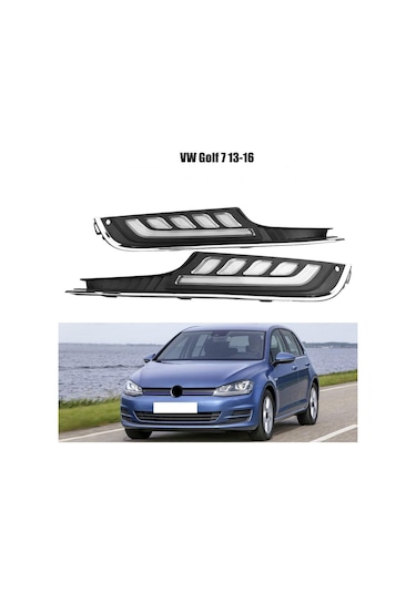 Volkswagen Golf 7 Sis Lambası Çerçevesi Ledli