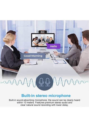 Novahub 1080p Hd Geniş Açılı Usb Web Kamerası - Mikrofonlu, Sürücüsüz, Video Konferans Ve Canlı Yayın İçin, Kullanıcı Yönlendirici