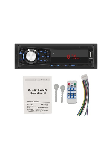 Ximistore9 12v Araç Bluetooth Mp3 Çalar - Tf Kart, Usb, Fm Radyo Ve Uzaktan Kumandalı