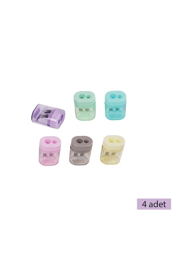 Trix Hazneli Oval Kalemtıraş 4 Adet