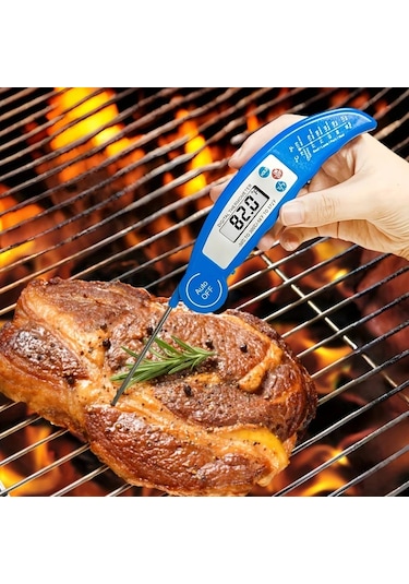 Fochsia Beyaz Hassas Et Suyu Yağ Ve Barbekü Pişirme Dijital Termometre