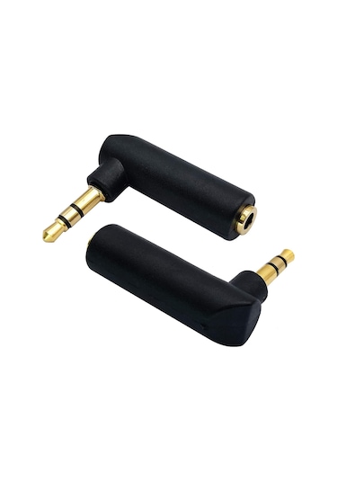 3.5mm Stereo L Aparat 3.5 Mm Stereo 90 Derece Sağ Açılı Çevirici