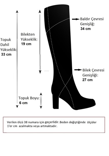 Fox Shoes R996071109 Siyah Kalın Topuklu Fermuarlı Kadın Çizme Siyah