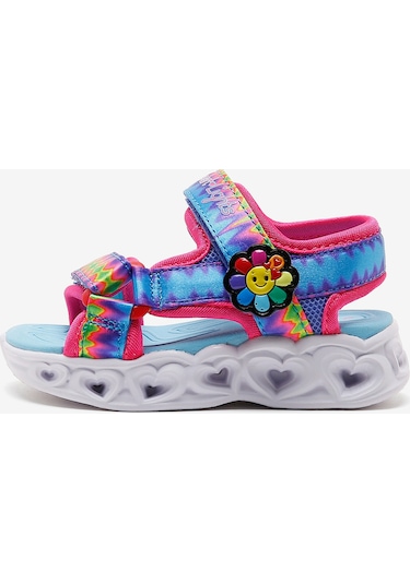 Skechers Heart Lights Sandals Küçük Kız Çocuk Çok Renkli Işıklı Sandalet 302675n Mlt Çok Renkli