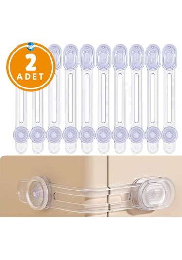 2 Adet Iz Bırakmaz Bebek Güvenlik Dolap , Çekmece Kilit Bebek Emniyet Kilidi Çok Amaçlı Kilit Bebek Çok Renkli