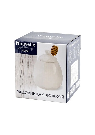 Nouvelle Naturel Kaşıkla Bal Kavanozu, 500 Ml 163874530 Beyaz