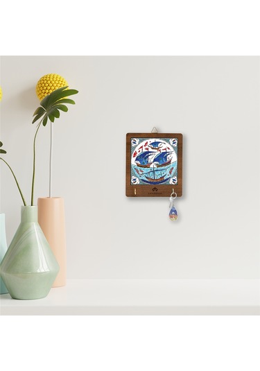 Anadoliamağazacılık Çini Serisi Kalyon 1 Seramik Dekoratif Askılık Diğer