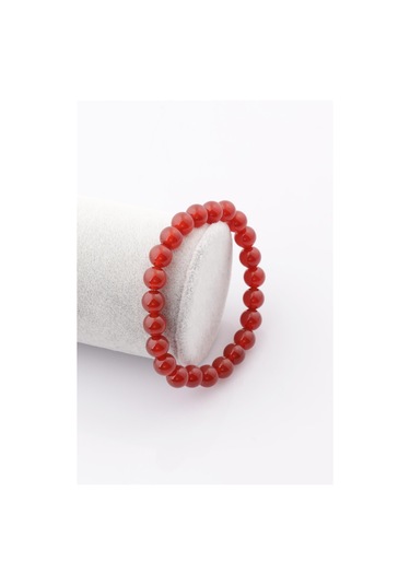 Turuncu Akik Bileklik 8 Mm Çok Renkli