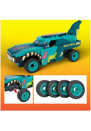 Hdj95 Mega. Hot Wheels Wrex Monster Truck. 187 Parça. 5 Yaş
