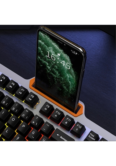 Lecoo KB123 USB Kablolu Rainbow Efektli Gaming Türkçe Q Klavye