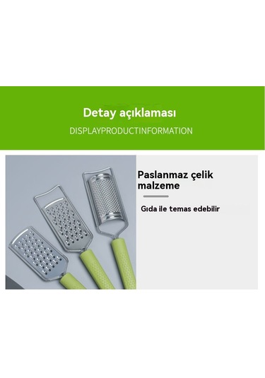 Jian Fan Manuel Mutfak Aleti 6 Parçalıket Çok Fonksiyonlu Yeşil