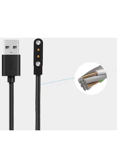 Haylou Solar Ls05 İçin Uyumlu Manyetik Usb Şarj Kablosu, Isı Kontrollü Manyetik Adsorpsiyon Özelliği