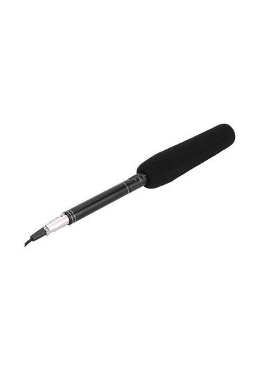 Xindoker Yönlü Kondenser Röportaj Mikrofonu, Uzun/kısa Mesafe Seçeneği, 5m Kablolu, Rüzgar Gürültüsü Engelleyici, Çok Cihaz Bağlantısı