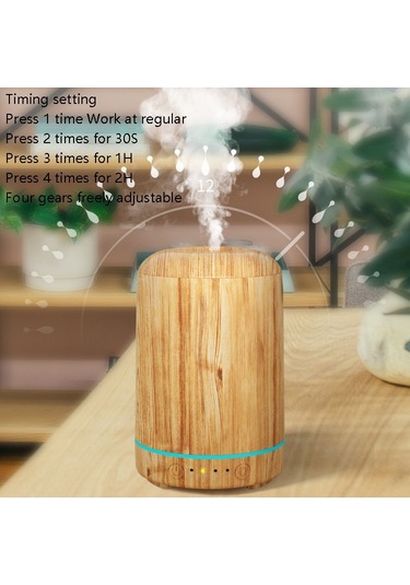 Sones Stb-105 Ahşap Desenli Aromaterapi Usb Hava Temizleyici Koyu Ahşap Desenli