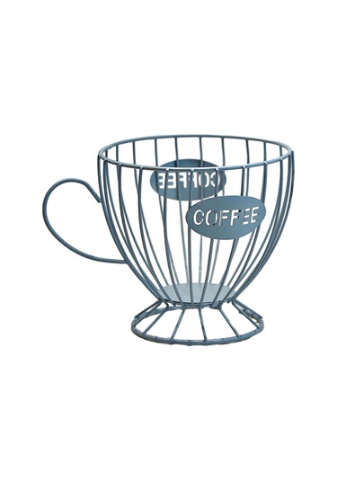 Suntek Kahve Kapsül Düzenleyici Depolama Sepeti Ekran Ev Dekoru Mavi