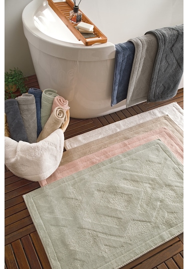 Yataş Bedding Milo Banyo Paspası Seti - Bej (50x60 cm + 60x100 cm) Bej