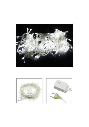 Beyaz 10 Metre Dekor Led - 100 Ledli 10 Metre Dekor Led - Yılbaşı