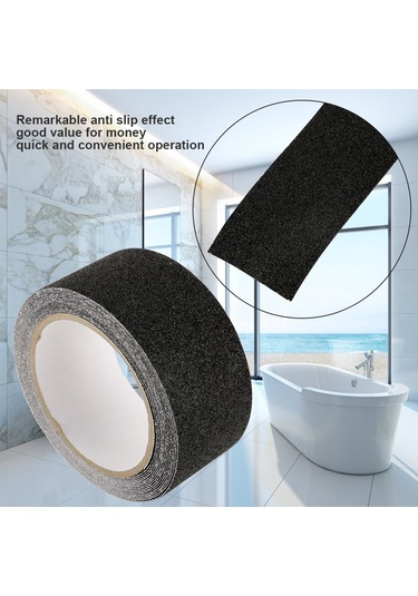 Shineyee Pvc + Silikon Karbür Kendine Yapışkan Kayma Engeli Bantı - 5cm X 5m - Ateş Direnci, Suya Dayanıklı, Üstün Dayanıklılık