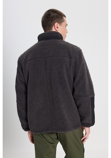 Wrangler All Terrain Gear Relaxed Fit Geniş Kesim Antrasit Sherpa Ceket W232218003 Antrasit