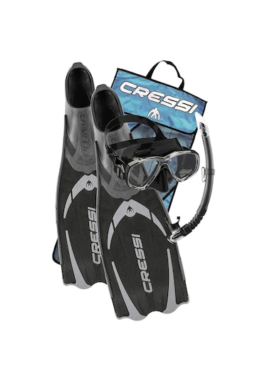 Cressi Pluma Serbest Ve Tüplü Dalış Seti P,m,ş Siyah 45-46 Siyah