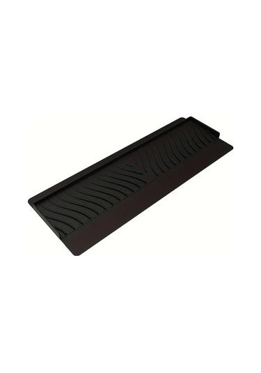 Willowhaven Siyah 20x7.4 Inç Emişli Katlanır Banyo Mutfak Splash Koruyucu Siyah