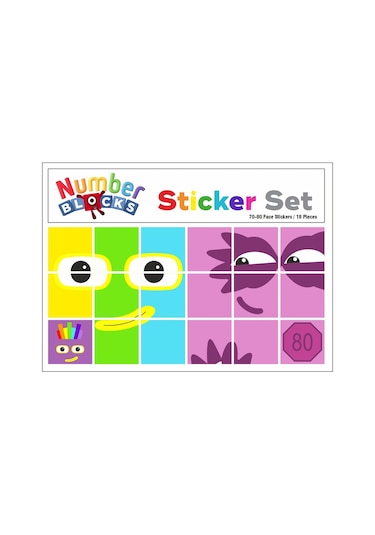 Number Blocks Matematik Eğitici Birim Küp Snapcubes Kafa Sticker 108 Adet