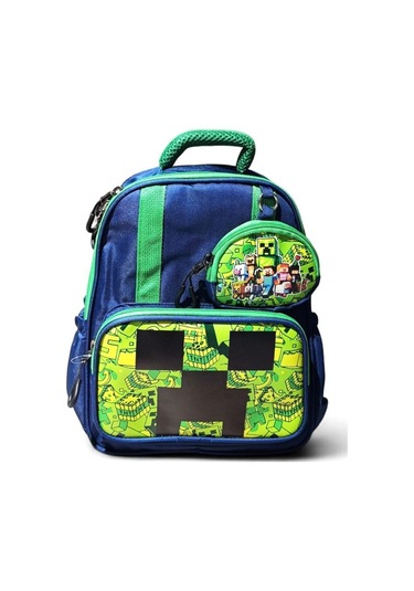 Anaokulu Sırt Çantası Ultra Lüx Erkek Çocuk Kreş Çantası 33 25 Cm Ortopedik Oyun Karakter Baskılı Lacivert