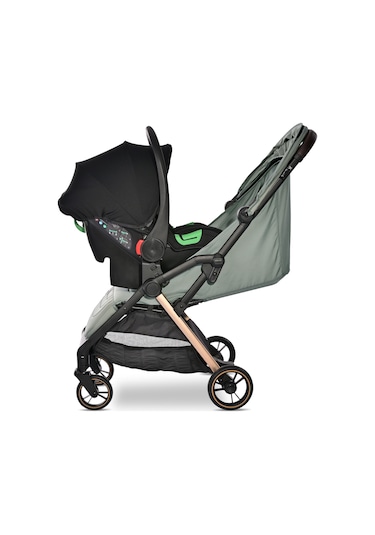 Lorelli Loret Otomatik Katlanan Kabin Boy & Travel Set Bebek Arabası - Green
