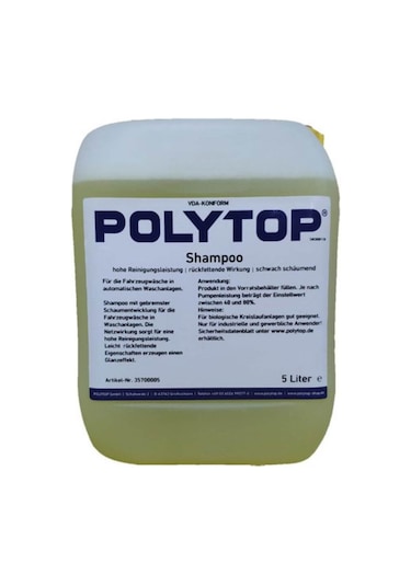 Polytop Shampoo Ph Nötr Şampuan 5 Lt