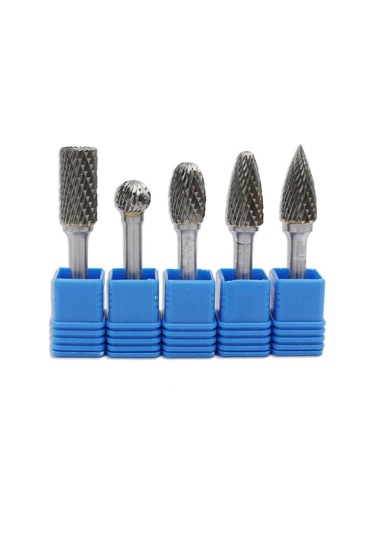 Karbür Döner Freze Seti 12mm Kafa Şaftlı Çift Kesimli Dosya