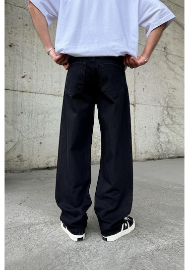Flaw Basic Yıkamalı Regular Jean Siyah Siyah