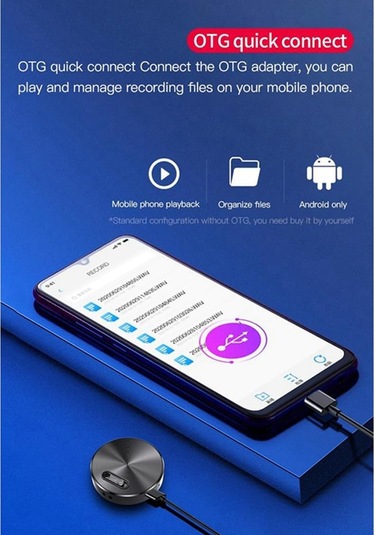 32g Profesyonel Ses Aktivasyonlu Ses Kaydedici 20h 8-32g Küçük