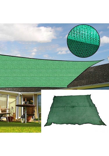 Wezone 2x4m Hdpe Bahçe Güneşlik: %95 Uv Engelleyici, Nemi Geçirir, Çelik D Ringli, Balkon/deck Gölge Örtüsü