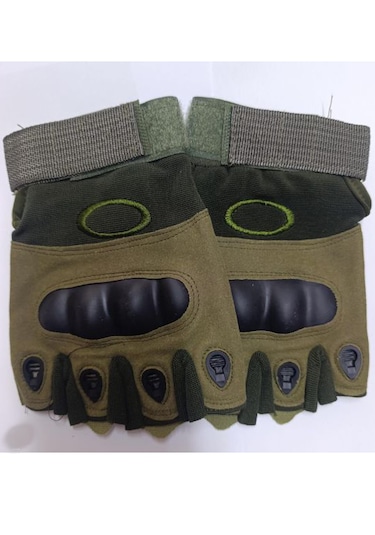 Korumalı Kısa Motosiklet Eldiveni Yeni Yasaya Uygun Parmaksız M