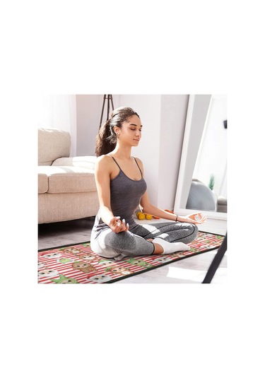 Noel Desenli 2'li Mutfak Matı, Anti-yorgunluk, Yastıklı Ve Kaymaz, Mutfak Ve Ofis İçin Noel Karakter Çizgili