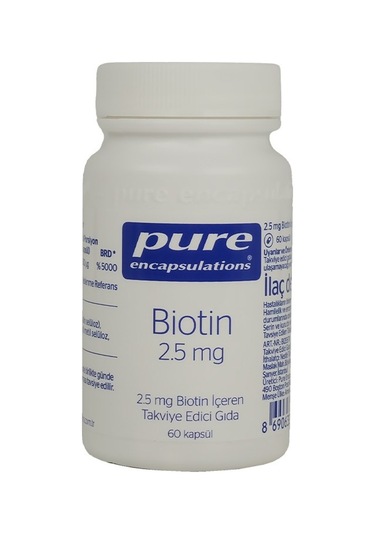 Pure Encapsulations Biotin 2.5 Mg 60 Kapsül