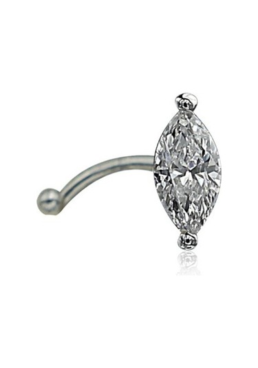 Markiz Pırlanta Hızma - 0,09 Karat G Renk 18 Ayar Beyaz