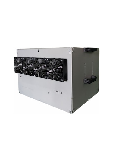 RigBu Kapalı Mining Rig Kasası SK53 Fanlı Gri