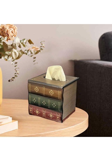 Suntek Ev Yatak Odası Banyo Için Mendil Kutusu Kapağı Kahverengi