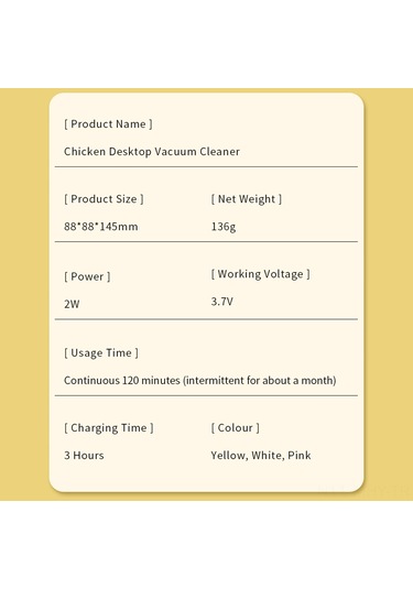 Monyee M21 Şarjlı Mini Masa Süpürgesi - 2 Kademeli Emiş, Çıkarılabilir Filtre, 120 Dakika Kullanım