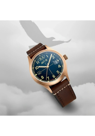 Avı-8 Flyboy Eagle Squadron Automatic Bronze 85th Limited Edition Altın