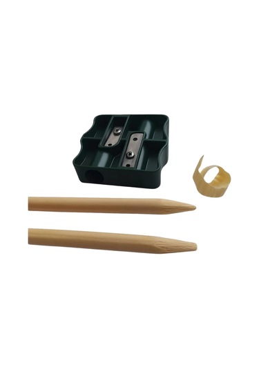 Ok Açacağı Ahşap Ok Ucu Şekillendirme Aracı Yeşil