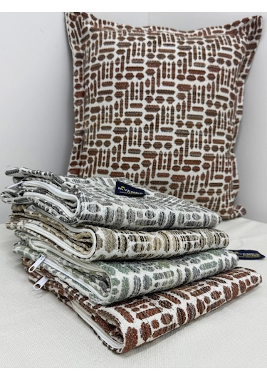 Nivemeshome Kırlent Kılıfı 45x45 Lisa 01 Kiremit Kiremit