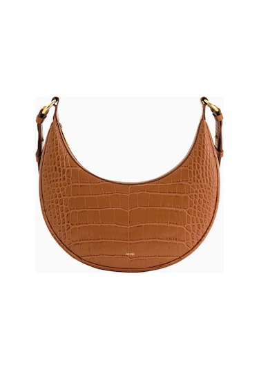 Jw Pei Carly Saddle Bag Vegan Deri Omuz Çantası Kahverengi